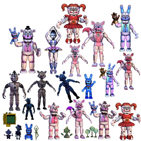 all of the sister location characters|More.